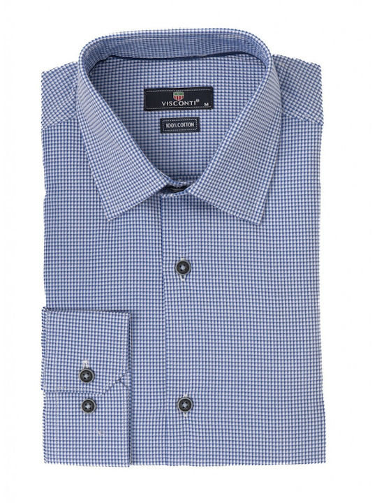 Visconti Men's Shirt Long Sleeve Light Blue