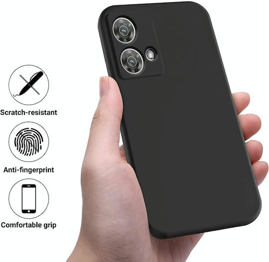 Pure Color Back Cover Σιλικόνης Μαύρο (Motorola Edge 40)