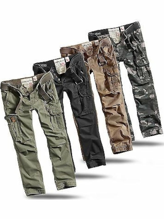 Trousers Cargo in Slim Fit Black
