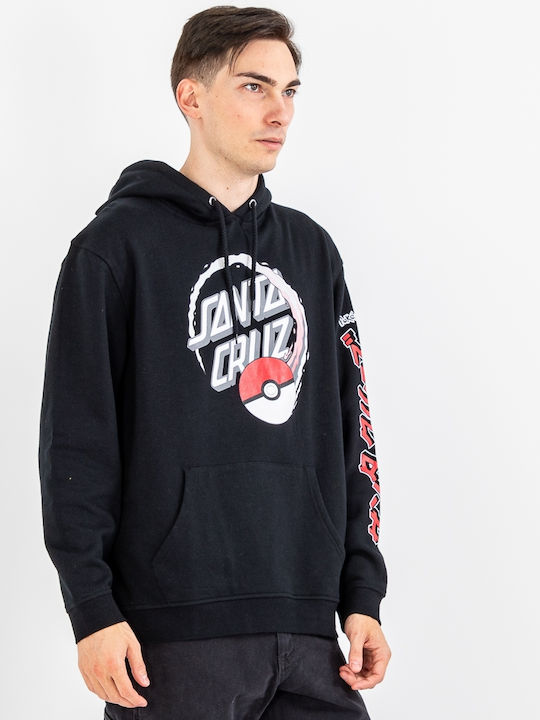 Sweatshirt with Hood Black.