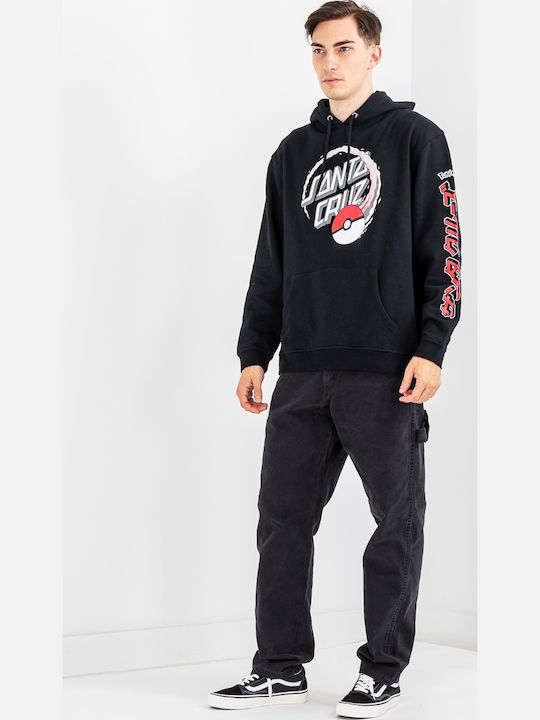 Sweatshirt with Hood Black.