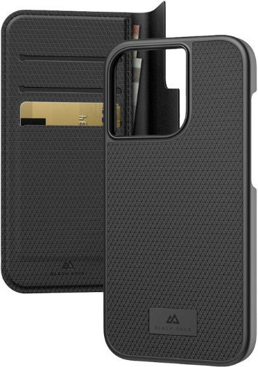 Black Rock Wallet Piele 2mm Negru (iPhone 14 Pro)