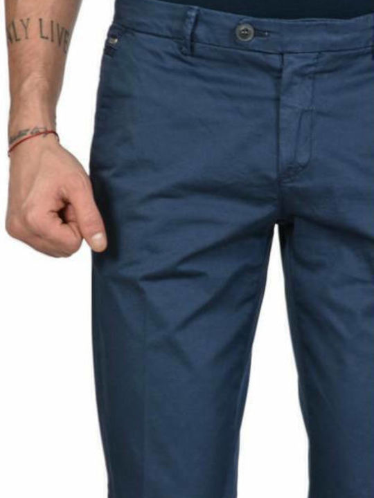Pantaloni Chino Elastic Albastru