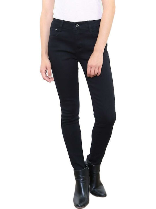 Chic Blugi pentru femei cu croială skinny Negru