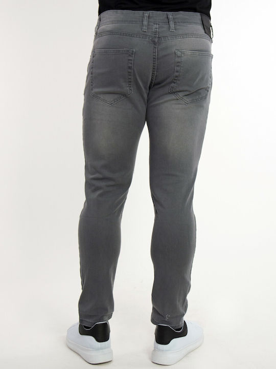 Huxley & Grace Herren Jeanshose in Slim Fit Gray