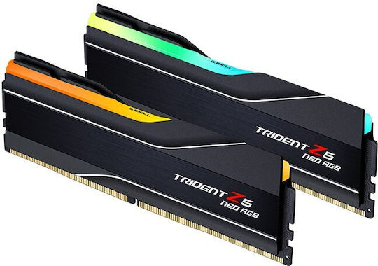 G.Skill Trident Z5 Neo RGB DDR5 48GB RAM με 2x24GB Modules και Ταχύτητα 6400 για Desktop