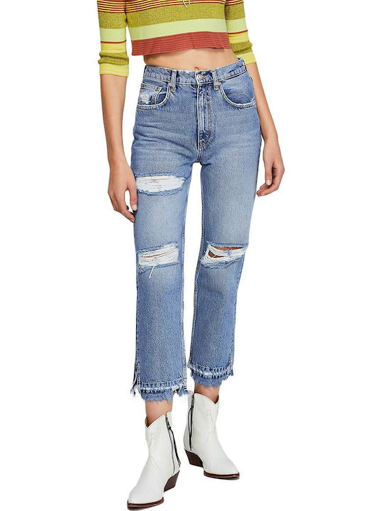 Free People Women's Jean Trousers with Rips