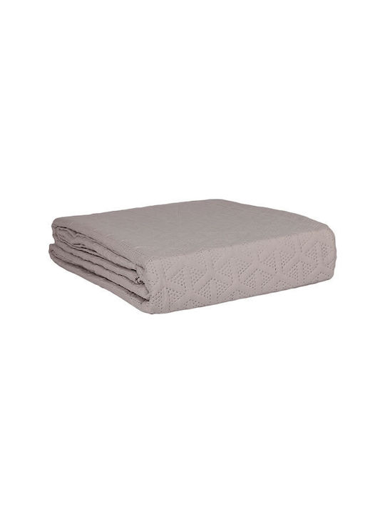 Sunshine Solar Coverlet Single Light Grey 160x220cm