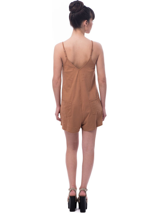 Minkpink Women's One-piece Shorts Brown