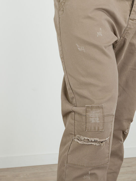 Παντελόνι Chino Ελαστικό σε Slim Εφαρμογή Μπεζ