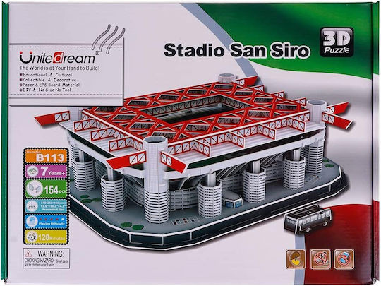 San Siro Fußballstadion Puzzle 3D 154 Stücke