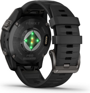 Garmin fenix 7 Pro Sapphire Solar Titan 47mm Wasserdicht Smartwatch mit Pulsmesser (Titanium Carbon Gray DLC with Black)
