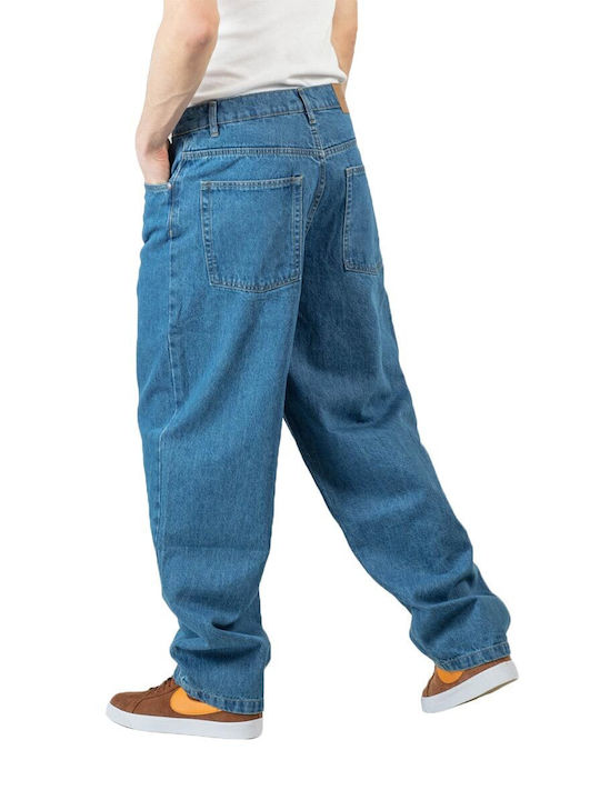 Reell Men's Jeans Pants in Baggy Line Blue