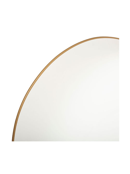 Atmosphera Alice Wandspiegel mit Gold Metallisch Rahmen Durchmesser 76cm 1Stück