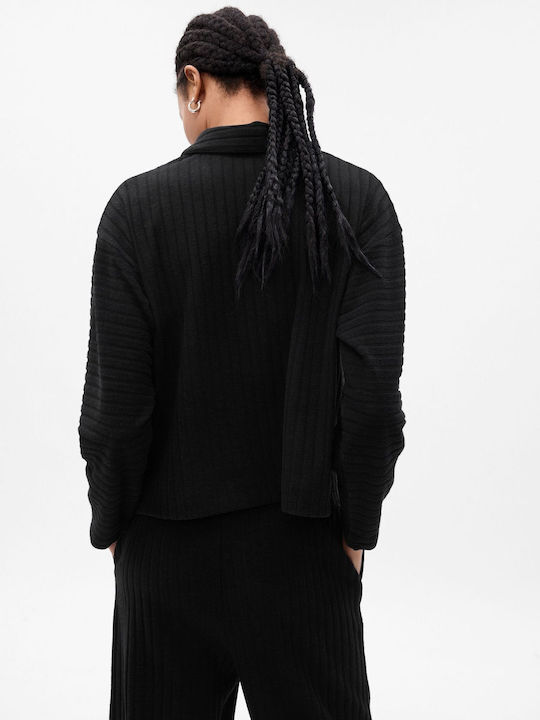 GAP Women's Long Sleeve Pullover True Black