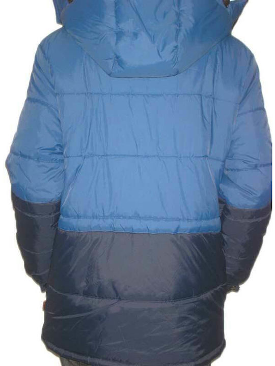 Bellfield Herren Winter Jacke Puffer Blau