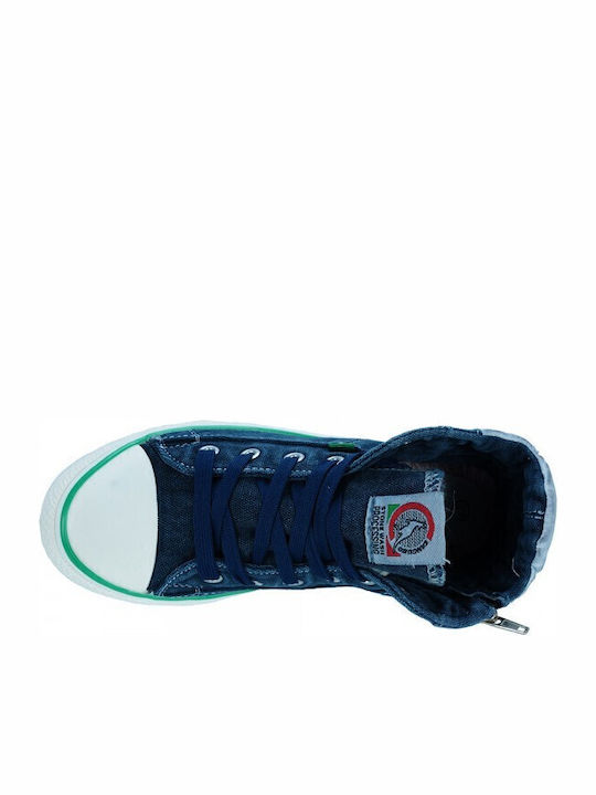 Kinder Sneakers Hoch Blau