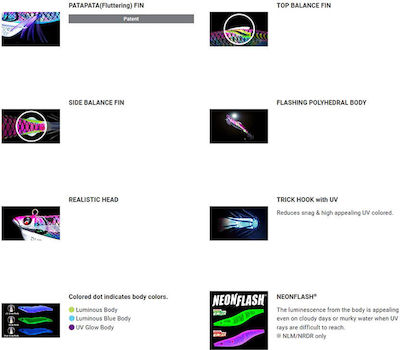 Duel Ez-q Finplus Tintenfisch-Jigs No3 BWBW