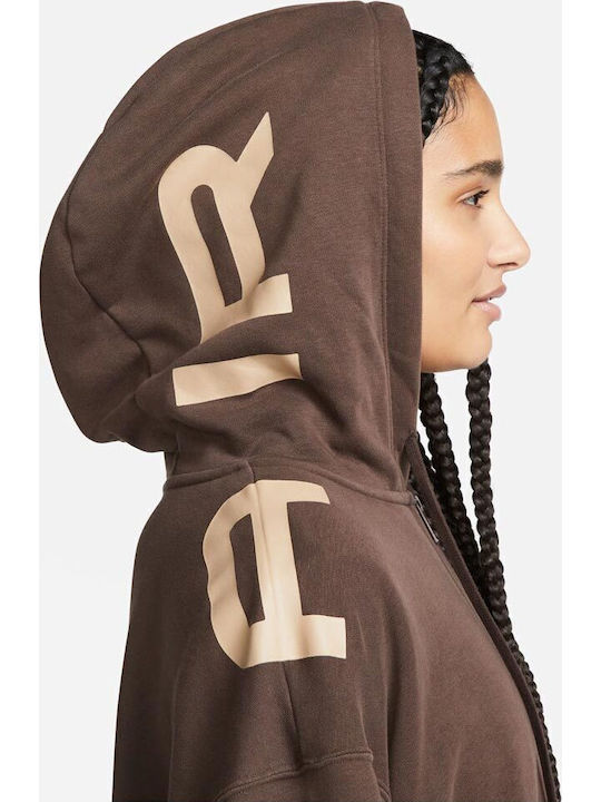 Sportswear Air Μακριά Γυναικεία Ζακέτα Φούτερ με Κουκούλα ''''''