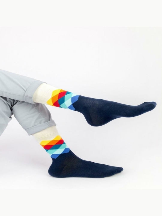 Crazy Socks Bărbați Șosete Dark Blue 1Pachet Crazy Socks Bărbați Șosete Dark Blue 1Pachet