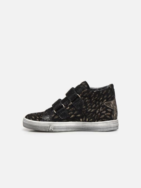 Bopy Kids Sneakers High with Scratch Black