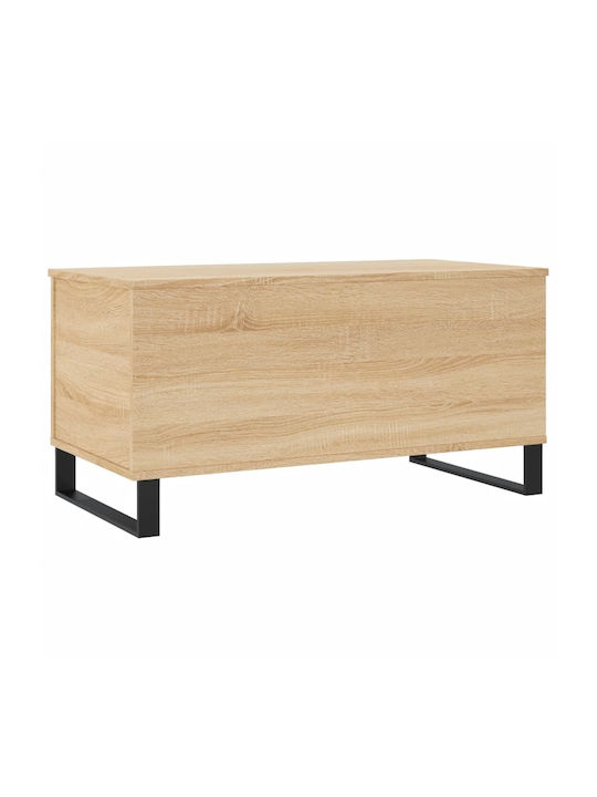 Sonoma Eiche Rechteckiges Zentral Kaffeetisch mit Hebemechanismus M90xL44.5xH45cm