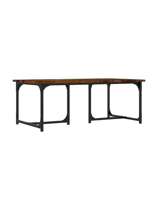 Rectangular Wooden Coffee Table Καπνιστή Δρυς L90xW50xH35cm