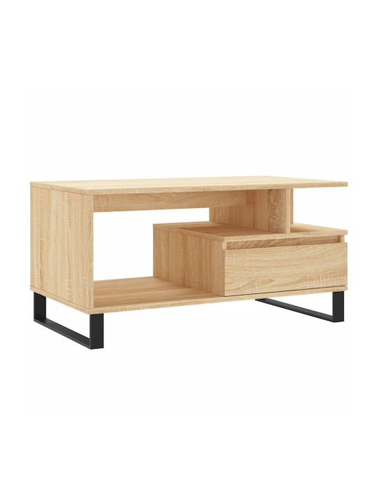 Rechteckig Couchtisch Sonoma Oak L90xB49xH45cm