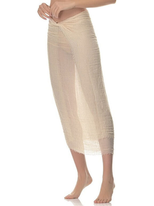 V-store Pareo Bej Femeiesc Cu Buline PR1819