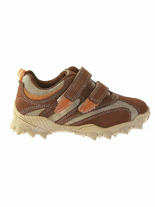 Extreme Kids Sneakers with Scratch Brown