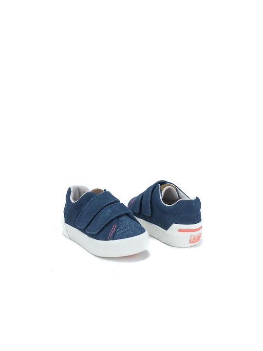 Gioseppo Kids Sneakers with Scratch Navy Blue