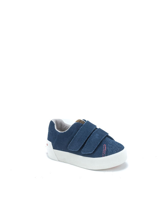 Παιδικά Sneakers με Σκρατς Navy Μπλε