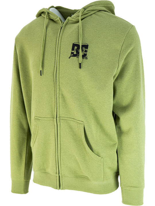 Kids Sweatshirt Cardigan with Hood Green All Trades