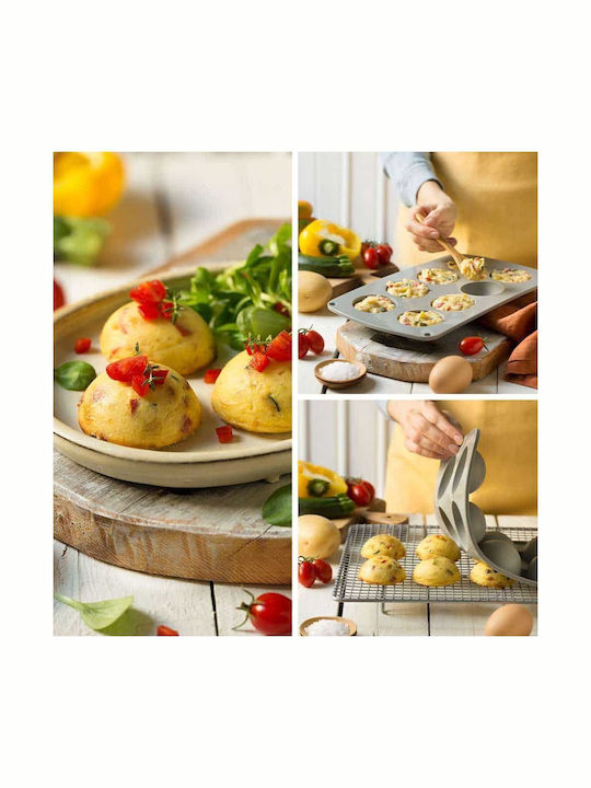 Decora Φόρμα Ζαχαροπλαστικής για Cupcakes/Muffins από Σιλικόνη 8 Θέσεων 30x17x3εκ.
