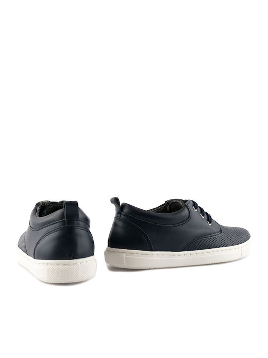 Boys Moccasins with Laces Blue