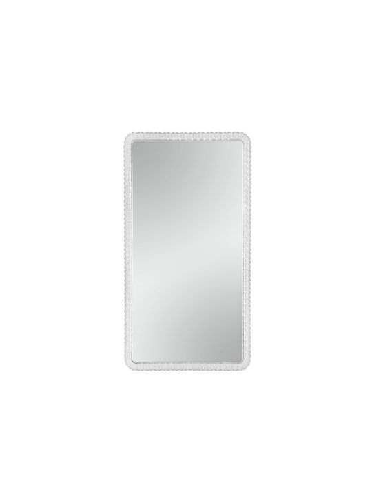 Mirrors & More Rechteckiger Badezimmerspiegel LED aus Kunststoff 37x70cm Braun