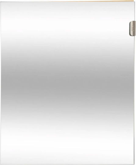 5Five Правоъгълена Банско Огледало Touch от MDF с Рафт & Шкаф 45x38см Кафяв