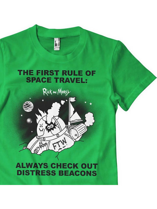 Paperinos T-shirt Rick And Morty Green Cotton