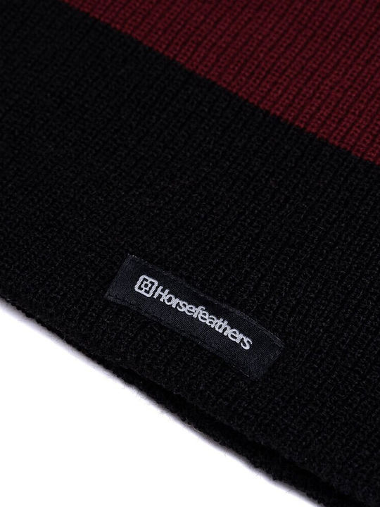 Horsefeathers Beanie Unisex Σκούφος Πλεκτός σε Μπορντό χρώμα