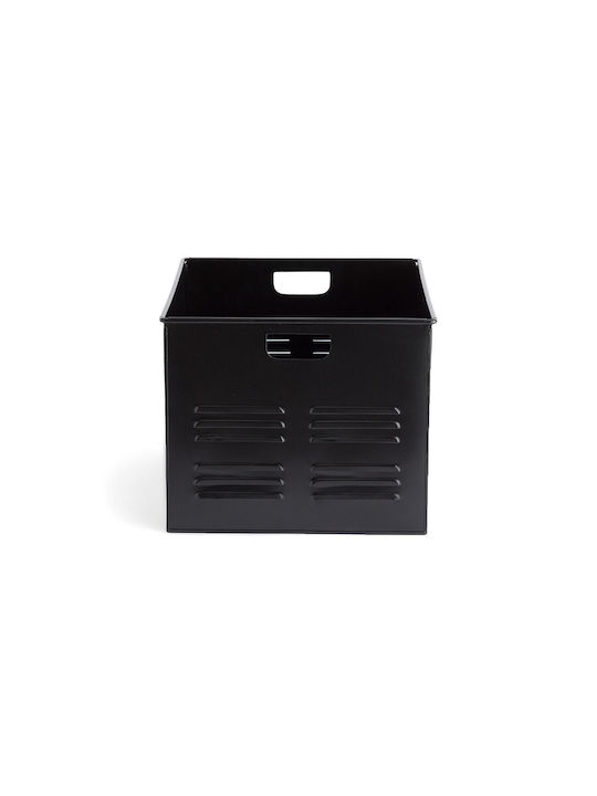 La Redoute Interieurs Hiba Metallisch Aufbewahrungsbox Schwarz 54x45x12cm 1Stück