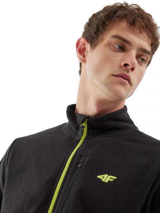 Men's Fleece Cardigan Black