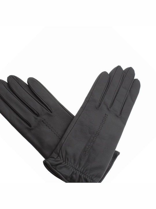 ModaBorsa Women's Leather Gloves Black