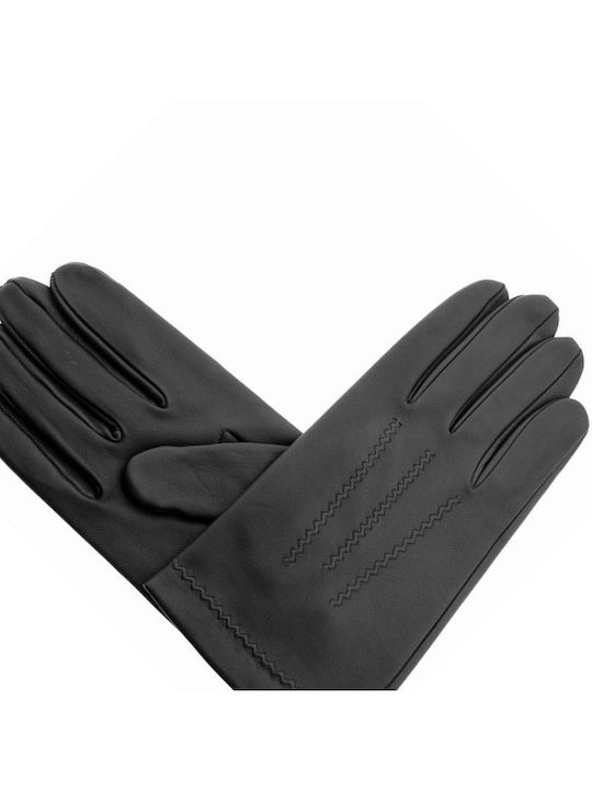 ModaBorsa Men's Leather Gloves Black