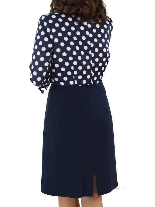 Vagias Kurz Damen Blazer μπλέ