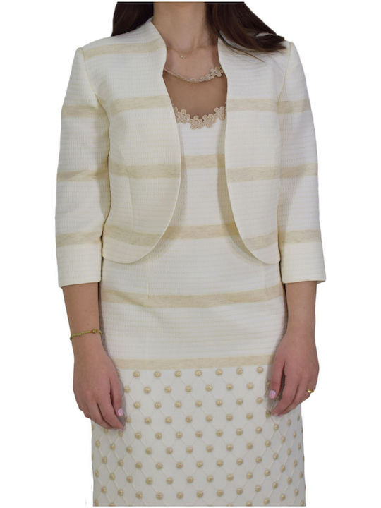 Vagias Damen Blazer Εκρού.