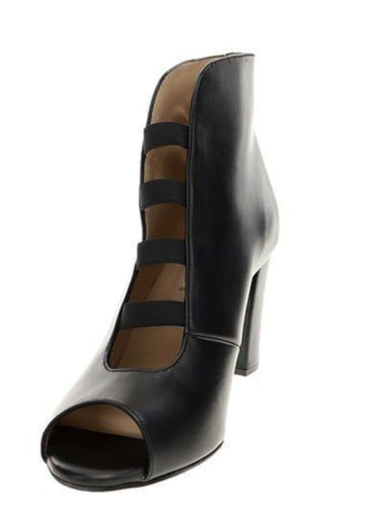 Leather Women's Ankle Boots Black