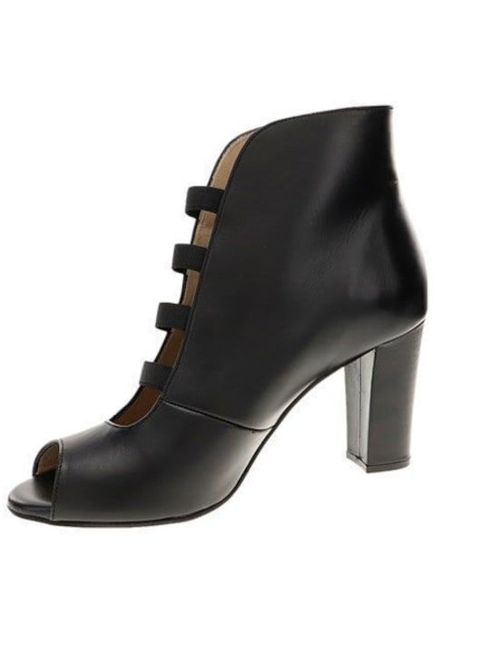 Leather Women's Ankle Boots Black