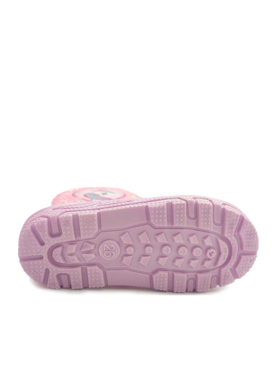 Rain Boot With Fur Παιδικές Μπότες Ροζ