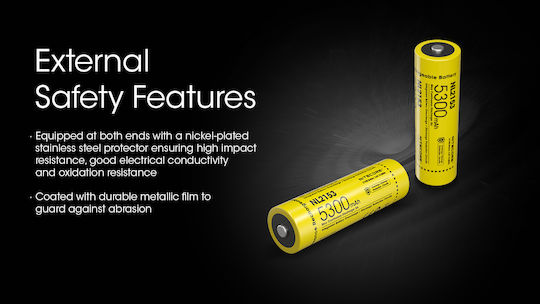 NiteCore NL2153 Επαναφορτιζόμενη Μπαταρία 21700 Li-ion 5300mAh 3.6V 1τμχ