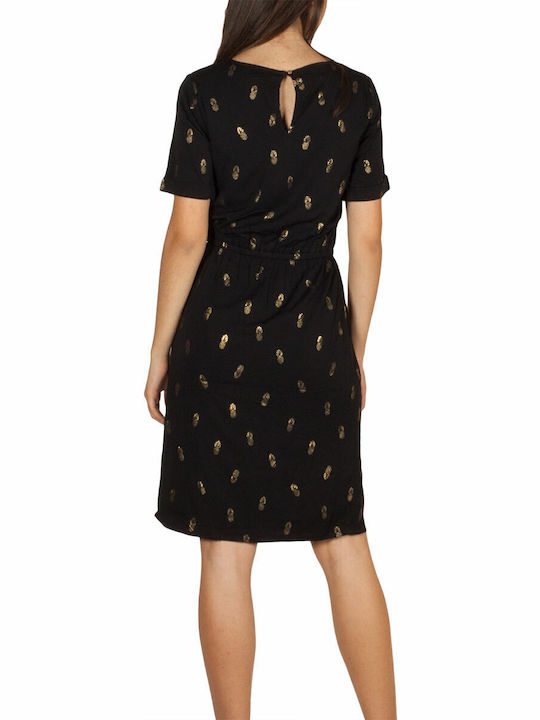 Sommer Mini Damenkleid Schwarz